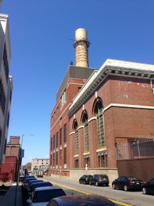 The older building is all about the palladian windows.